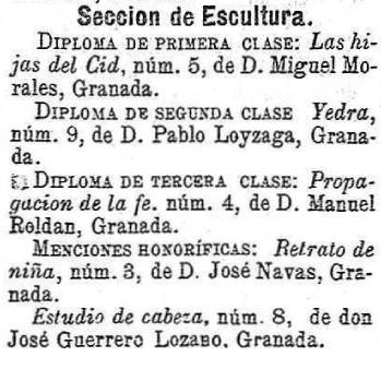 Noticia del Defensor de Granada del día 3 de julio de 1900