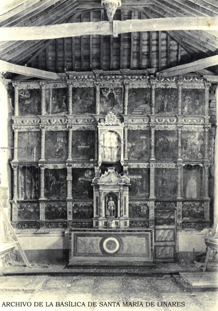 Imagen de Archivo del Retablo Mayor de la Basílica de Santa María de Linares